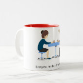 Iedereen heeft een beetje therapie nodig - mok (Voorkant links)