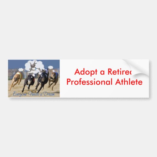 Iedereen heeft een droom nodig bumpersticker (Voorkant)