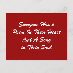 Iedereen heeft een gedicht Briefkaart