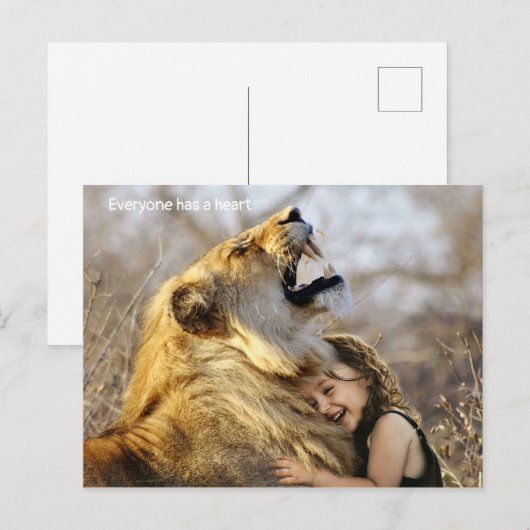 Iedereen heeft een hart briefkaart (Voorkant / Achterkant)