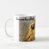"Iedereen heeft een hart" Koffiemok (Links)