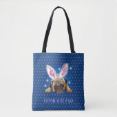 Iedereen heeft een knuffel nodig. Mopshond canvas Tote Bag (Voorkant)