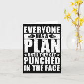 Iedereen heeft een plan tot ze in de steek worden kaart (Gele Bloem)