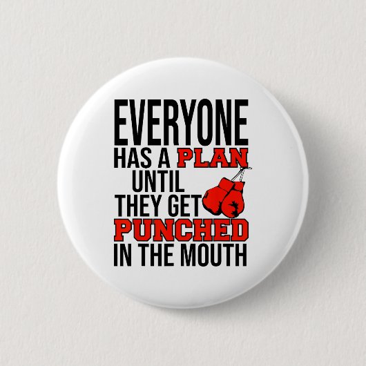 Iedereen heeft een plan totdat ze in de ronde button 5,7 cm (Voorkant)
