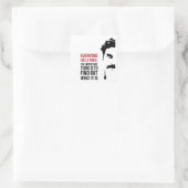 Iedereen heeft een prijs vierkante sticker (Tas)