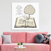 Iedereen heeft een verhaal canvas afdruk (Insitu (Woonkamer))