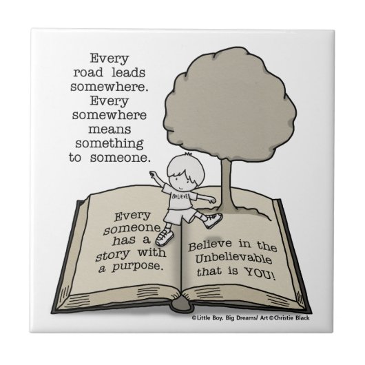 Iedereen heeft een verhaal tegeltje (Voorkant)