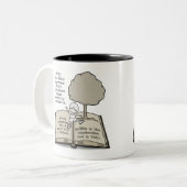 Iedereen heeft een verhaal tweekleurige koffiemok (Voorkant links)