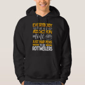 Iedereen heeft een wasmachine met rottweilers hoodie (Voorkant)