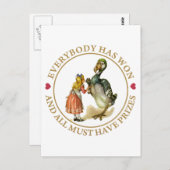 Iedereen heeft gewonnen en iedereen moet prijzen h briefkaart (Voorkant / Achterkant)