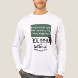 Iedereen Heeft Het Recht Om Dom Sarcasme Citaten Tri-Blend Shirt