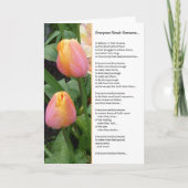 Iedereen heeft iemand nodig...Religie Bedankkaart (Voorkant)