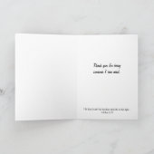 Iedereen heeft iemand nodig...Religie Bedankkaart (Binnen)