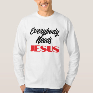 Iedereen heeft Jezus Bijbel Geloof Christelijk T-shirt