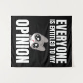 Iedereen heeft recht op mijn advies Bosbouw Wandkleed (Voorkant (horizontaal))