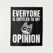 Iedereen heeft recht op mijn advies Bosbouw Wandkleed (Voorkant)