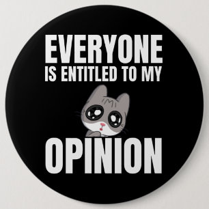 Iedereen heeft recht op mijn mening Button