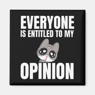 Iedereen heeft recht op mijn mening Magnet