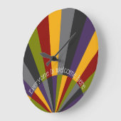 Iedereen hier is Welkom Sunrise Sunset Wall Clock Grote Klok (Hoek)