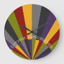 Iedereen hier is Welkom Sunrise Sunset Wall Clock