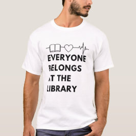 Iedereen hoort bij Library Gezegde Bookworm Readin T-shirt