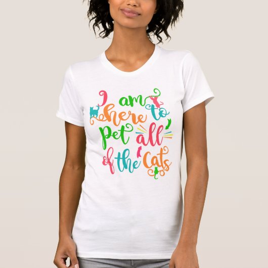 Iedereen houdt van Cats Funny Typography Quote T-shirt (Voorkant)