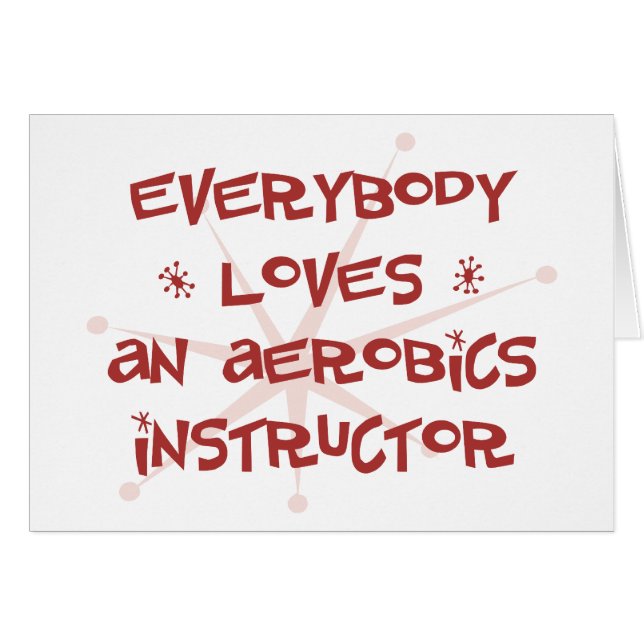 Iedereen houdt van een Aerobics Instructor (Voorkant Horizontaal)