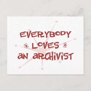 Iedereen houdt van een archivist briefkaart