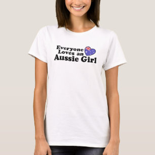 Iedereen houdt van een Aussie Meisje T-shirt