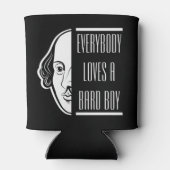 Iedereen houdt van een Bard Boy Shakespeare Thespi Blikjeskoeler (Achterkant)