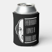 Iedereen houdt van een Bard Boy Shakespeare Thespi Blikjeskoeler (Blikje Achterkant)