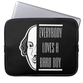 Iedereen houdt van een Bard Boy Shakespeare Thespi Laptop Sleeve