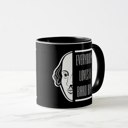 Iedereen houdt van een Bard Boy Shakespeare Thespi Mok (Voorkant rechts)