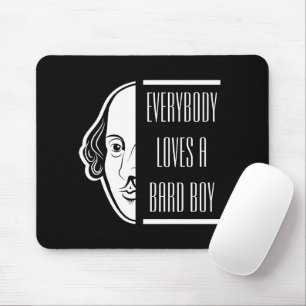 Iedereen houdt van een Bard Boy Shakespeare Thespi Muismat
