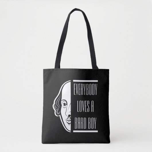 Iedereen houdt van een Bard Boy Shakespeare Thespi Tote Bag (Voorkant)