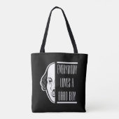 Iedereen houdt van een Bard Boy Shakespeare Thespi Tote Bag (Achterkant)