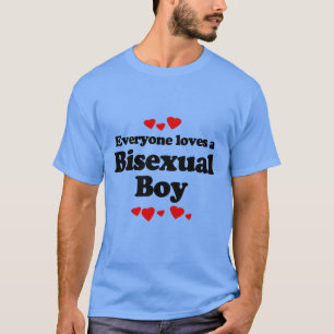 Iedereen houdt van een biseksuele jongen t-shirt