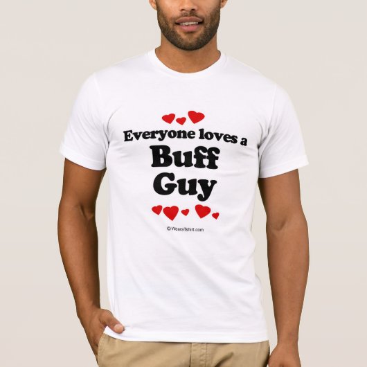 Iedereen houdt van een Buff man T-shirt (Voorkant)