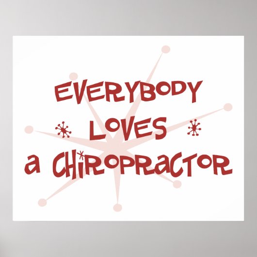 Iedereen houdt van een chiropractor poster (Voorkant)