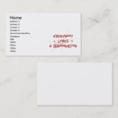 Iedereen houdt van een chiropractor visitekaartje (Voorkant / Achterkant)