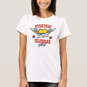 Iedereen houdt van een Colombiaans meisje T-shirt