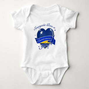 Iedereen houdt van een Curacao meisje Romper