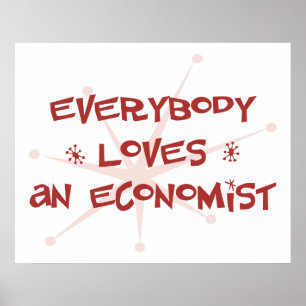 Iedereen houdt van een econoom poster