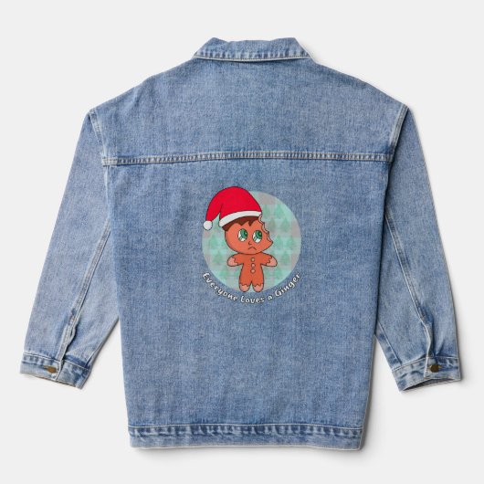 Iedereen houdt van een gember denim jacket (Achterkant)