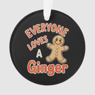 Iedereen houdt van een gember Kerstmis Xmas kerstb Ornament