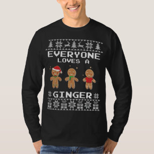 Iedereen houdt van een gember peperkoek - lelijke t-shirt