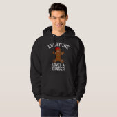 Iedereen houdt van een gemene grappige kerstginger hoodie (Voorkant volledig)