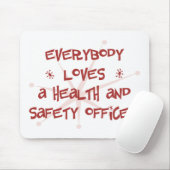 Iedereen houdt van een gezondheids- en veiligheids muismat (Met muis)
