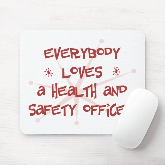 Iedereen houdt van een gezondheids- en veiligheids muismat (Met muis)