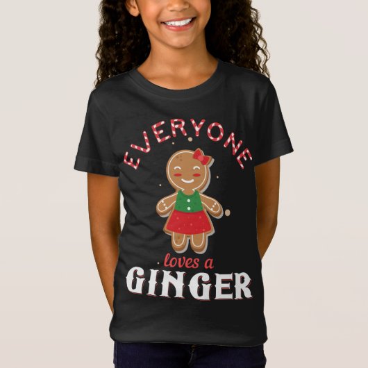 Iedereen houdt van een Ginger Funny Cute Gingerbro T-shirt (Voorkant)